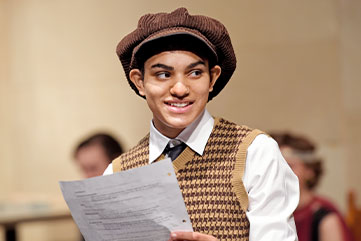 Student in a play. Link to Gifts of Appreciated Securities